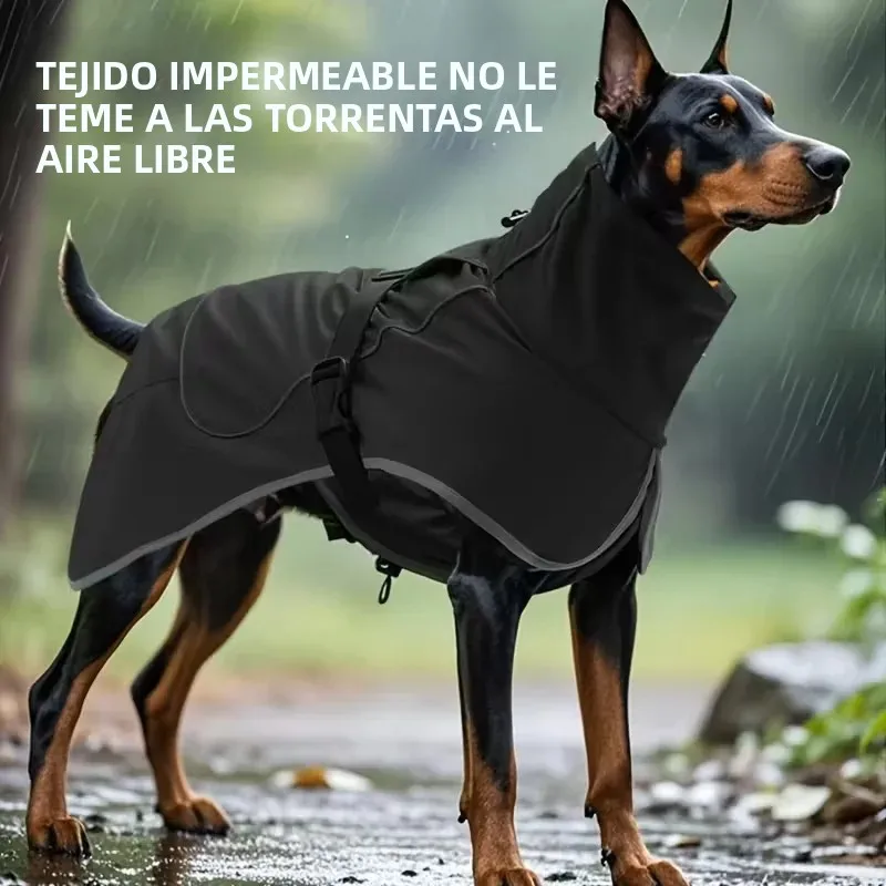 Chubasquero Reflectante para Perros — Todas las Tallas