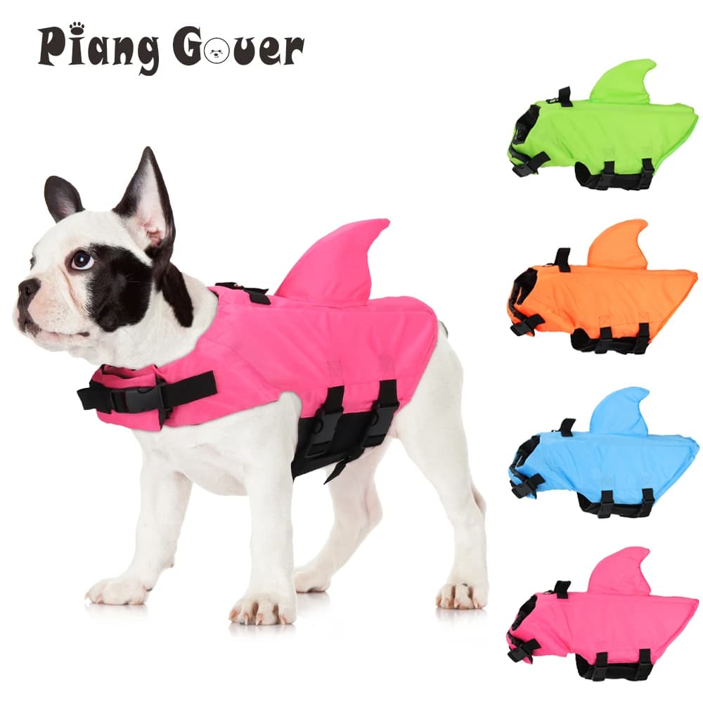 Chaleco Salvavidas para Perros — Diseño Tiburón